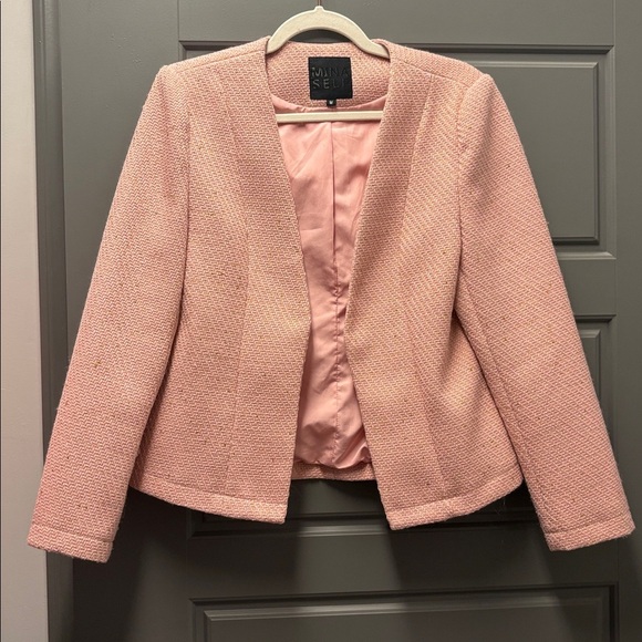 Pink tweed blazer - Picture 1 of 5